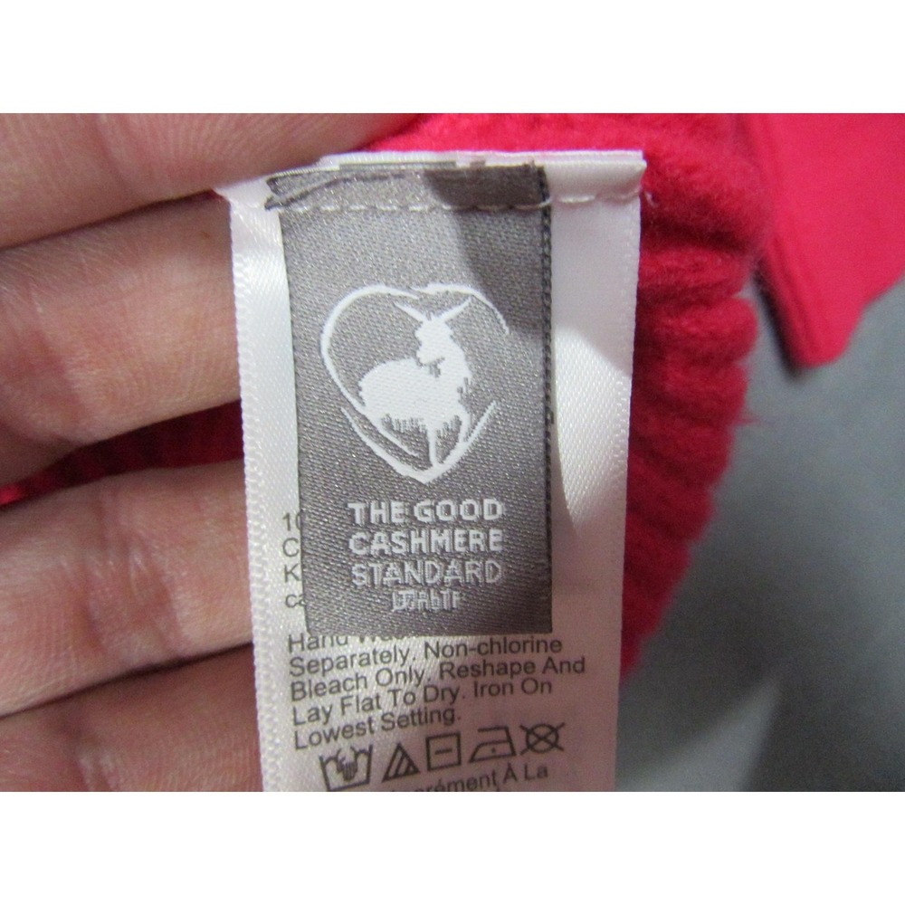 J.Crew Sweater Womens XL Pink Cashmere Mock Neck Pullover Ribbed Fair Trade Cert - Picture 5 of 15